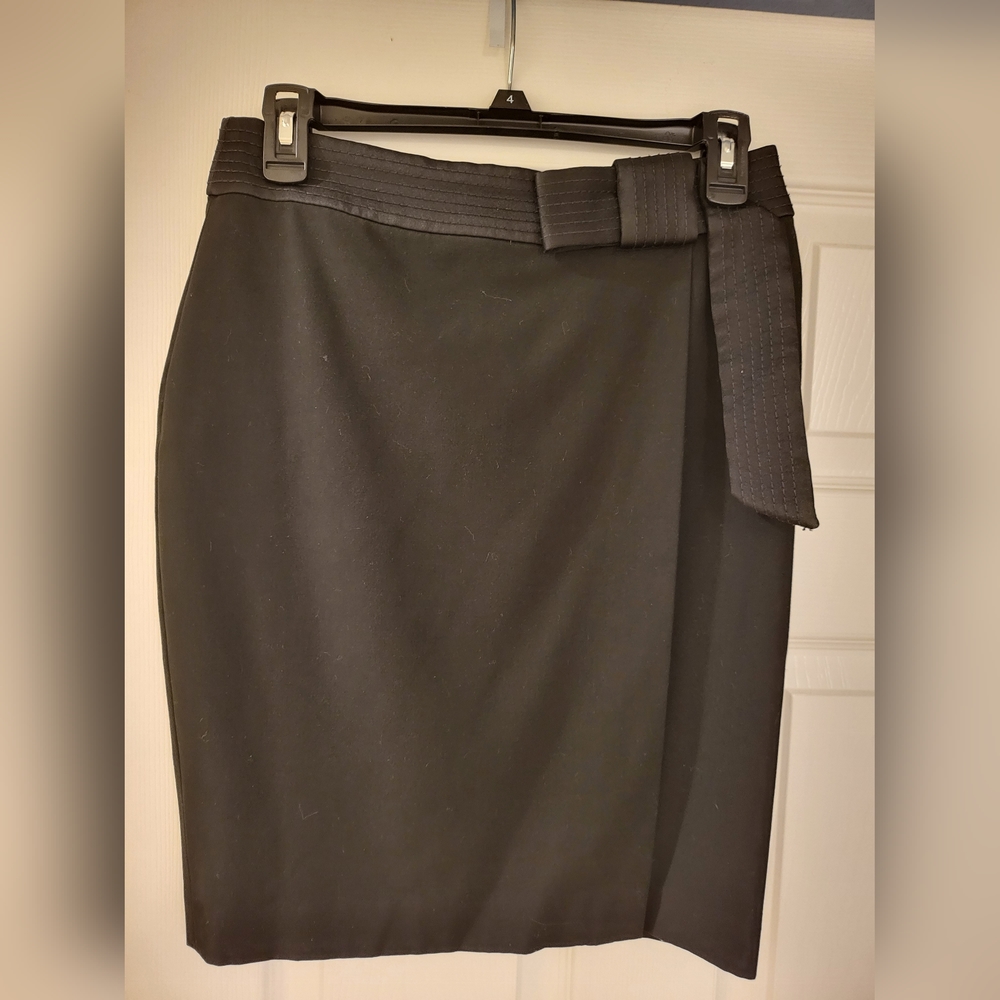 Ann Taylor with faux sash and front slit